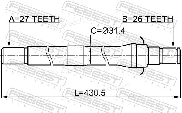 Febest 2212-SP4WDAT