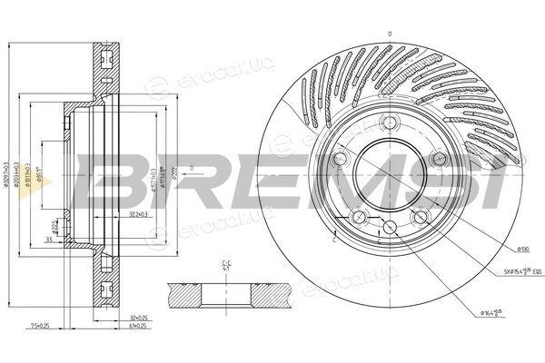 Bremsi CD7591VRD