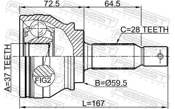 Febest 0410-CW6