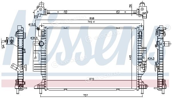 Nissens 606215