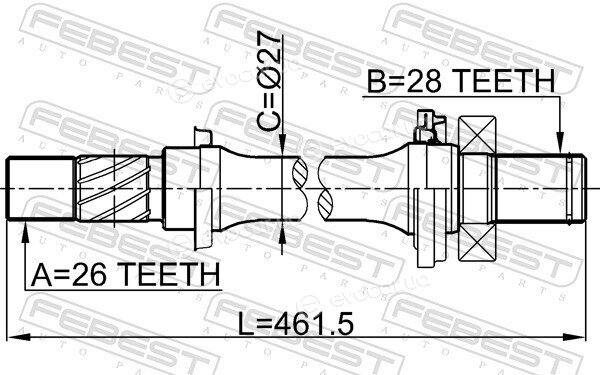 Febest 0512-M316AT