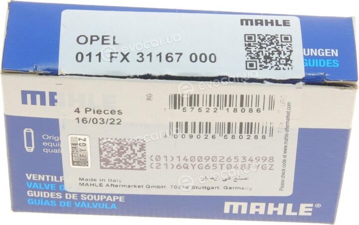 Mahle 011 FX 31167 000