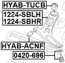 Febest 1224-SBLH