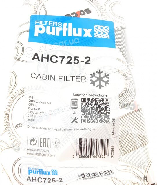 Purflux AHC725-2