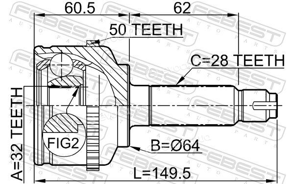 Febest 0310-CGA50