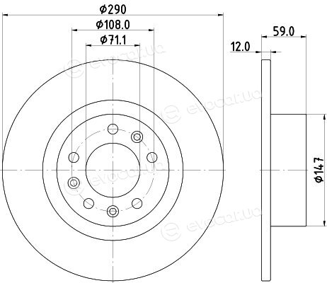 Hella Pagid 8DD 355 132-841