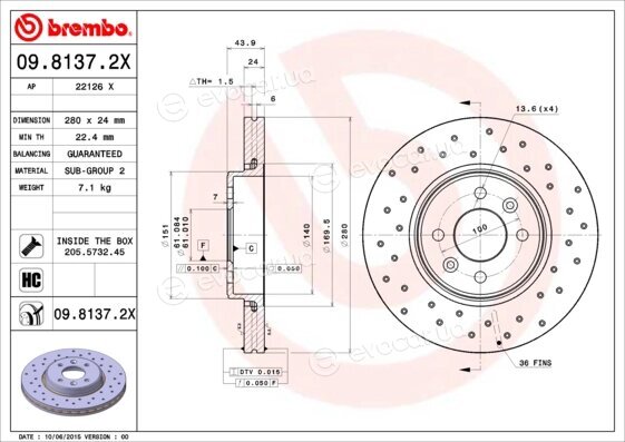 Brembo 09.8137.2X