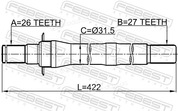 Febest 1212-IX35AT4WD