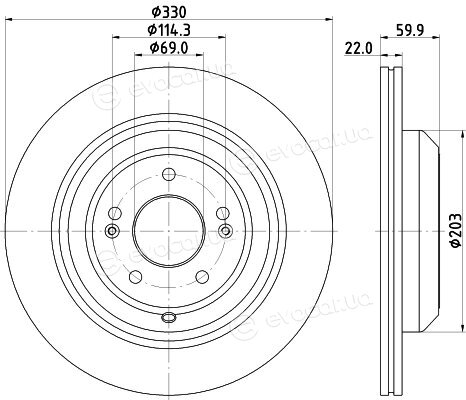 Hella Pagid 8DD 355 132-661