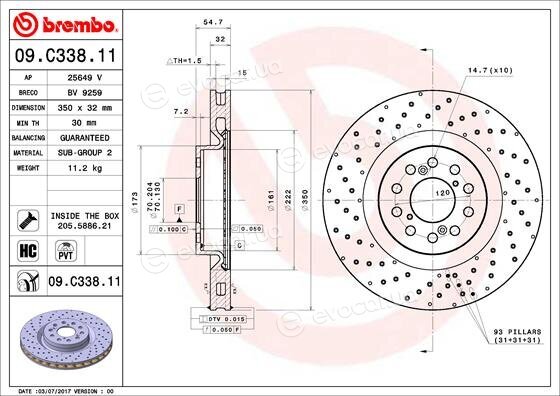 Brembo 09.C338.11