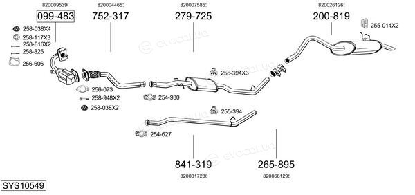 Bosal SYS10549