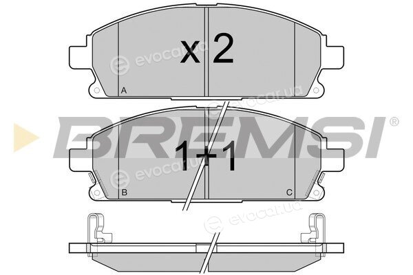 Bremsi BP2968