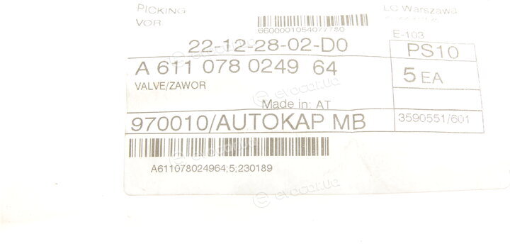 Mercedes-Benz A611078024964