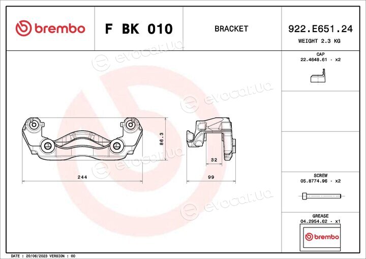 Brembo F BK 010