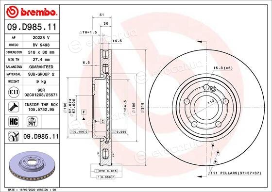 Brembo 09.D985.11