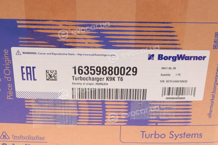 BorgWarner 16359880029