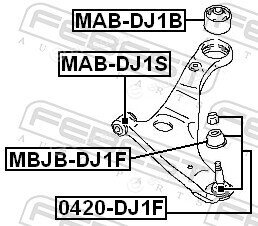 Febest MAB-DJ1B