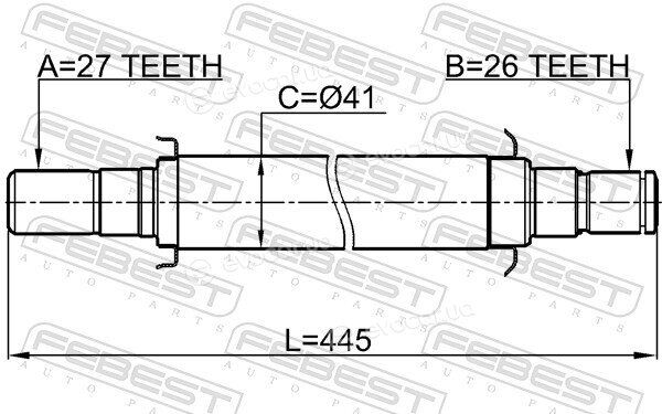 Febest 2212-SP2WDAT