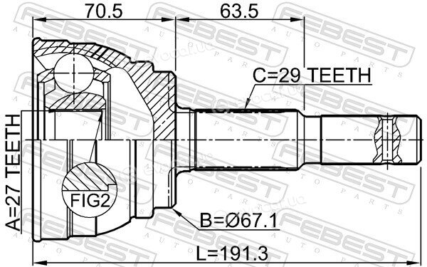 Febest 0210-S50R