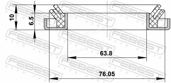 Febest 95DDY-75640610X