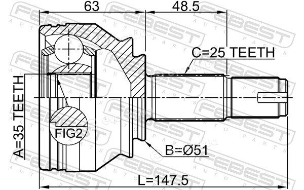 Febest 1810-Z16