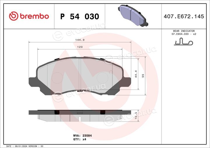 Brembo P 54 030