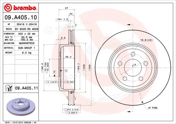 Brembo 09.A405.11