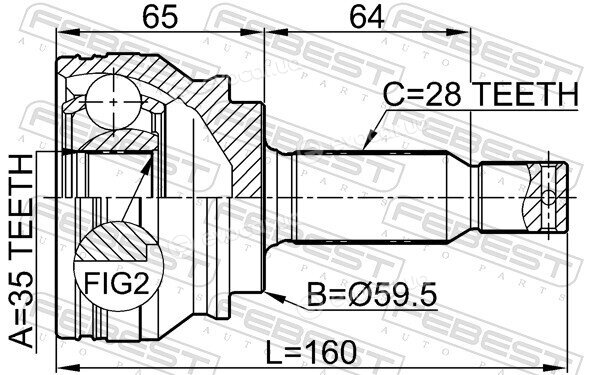 Febest 0410-CW5