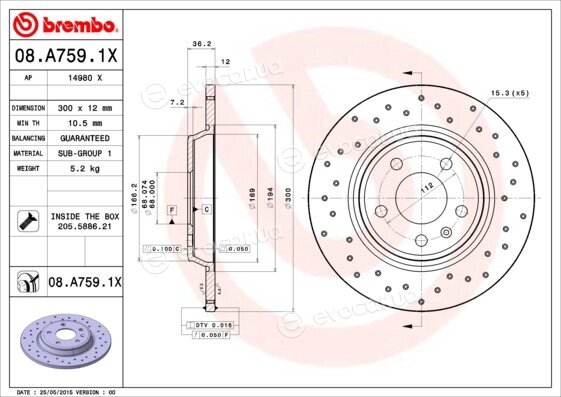 Brembo 08.A759.1X