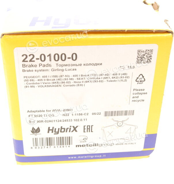 Metelli 22-0100-0