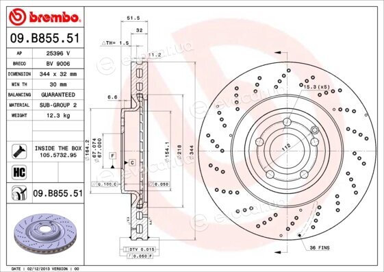 Brembo 09.B855.51