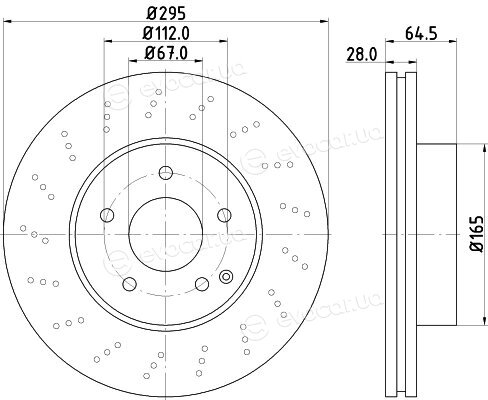 Hella Pagid 8DD 355 114-391