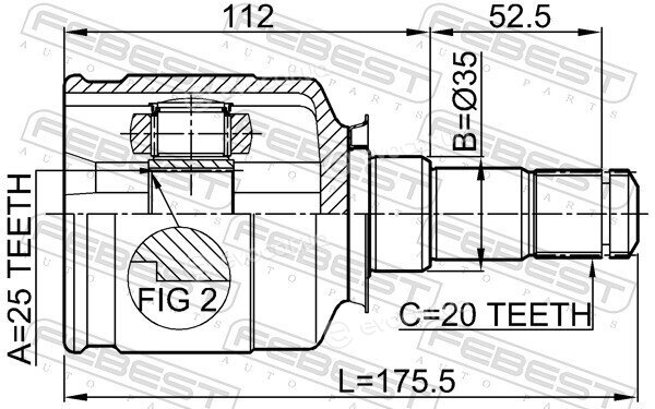 Febest 0111-ST215LH