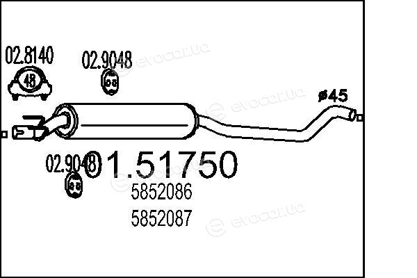 MTS 01.51750