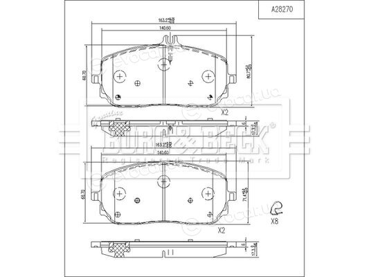 Borg & Beck BBP2816
