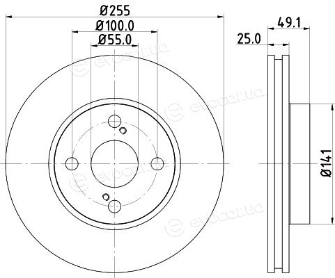 Hella Pagid 8DD 355 110-431