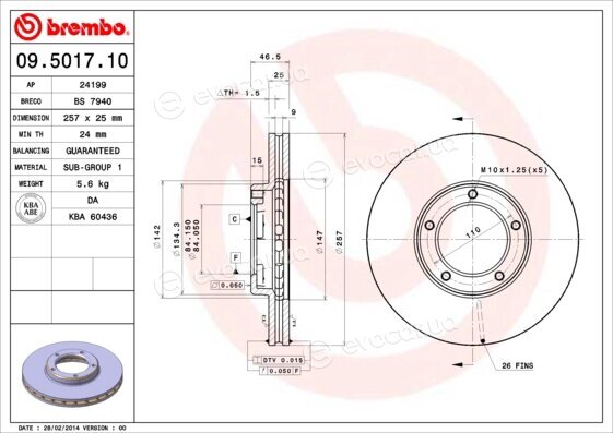 Brembo 09.5017.10