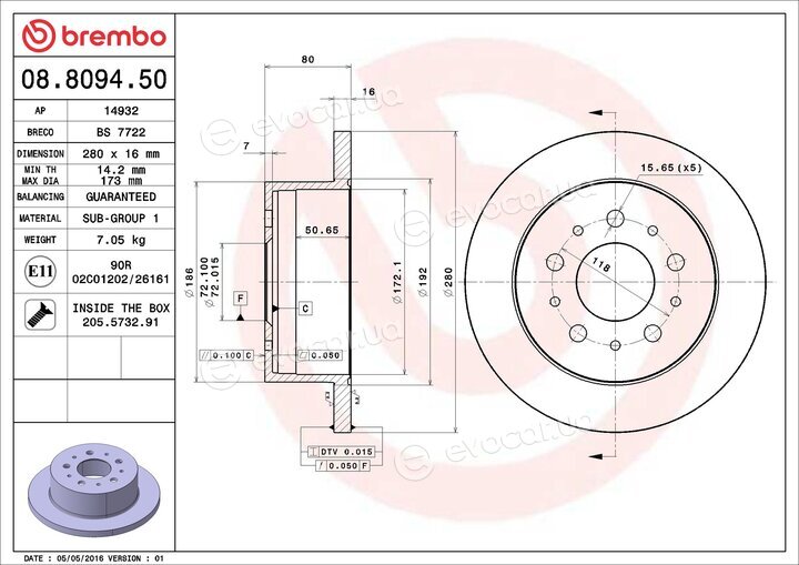 Brembo 08.8094.50