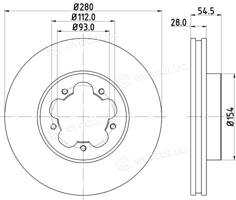 Hella Pagid 8DD 355 113-261