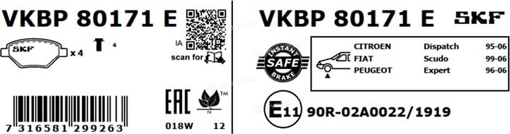 SKF VKBP 80171 E