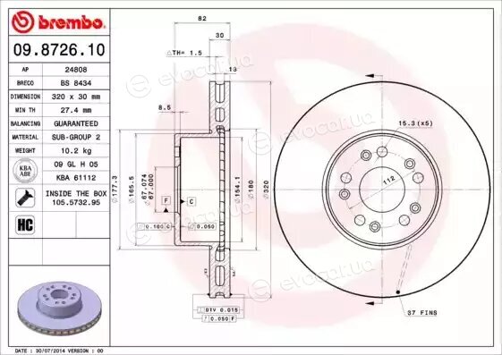 Brembo 09.8726.10