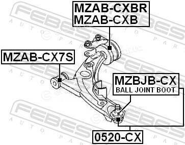 Febest MZAB-CX7S