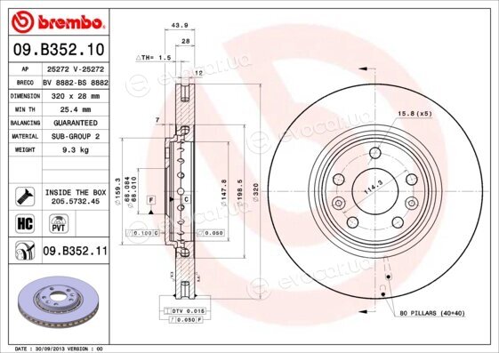 Brembo 09.B352.11