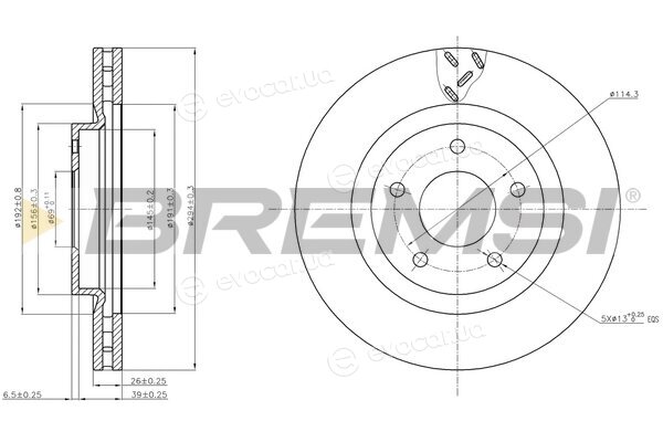 Bremsi CD7624V