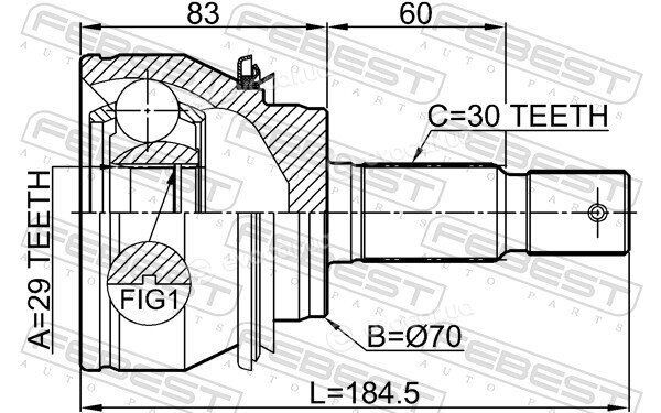 Febest 0110-GRN245