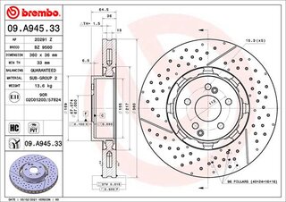 Brembo 09.A945.33