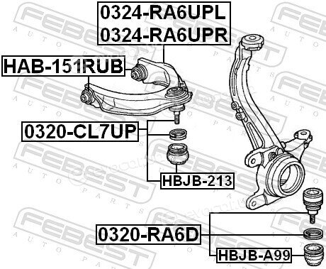 Febest HAB-151RUB