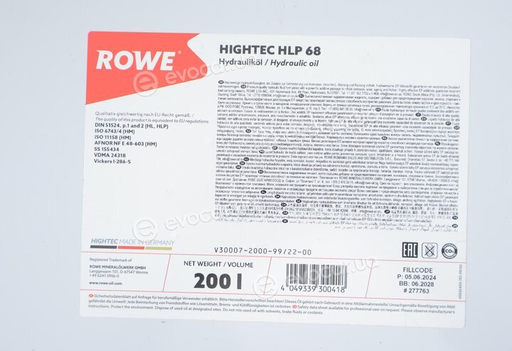 Rowe 30007-2000-99