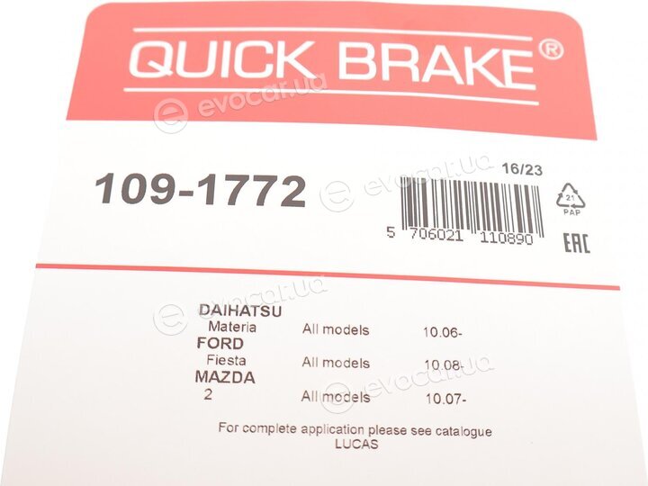 Kawe / Quick Brake 109-1772