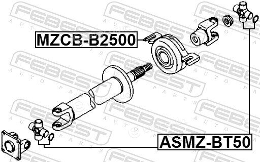 Febest MZCB-B2500